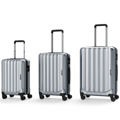 3-Piece Hardside Luggage Set (20/24/28 Inch) Lightweight with 3-Digital Lock
