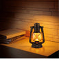 LED Rechargeable Table Lamp, Retro Flame Table Lamp For Outdoor Camping And Bars, Portable Hanging Retro Hurricane Lantern For Tents