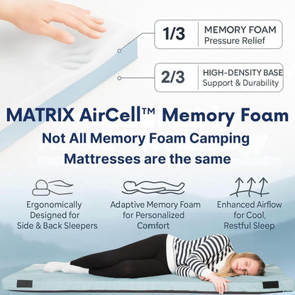 Matrix Air-Cell Memory Foam Camping Mattress