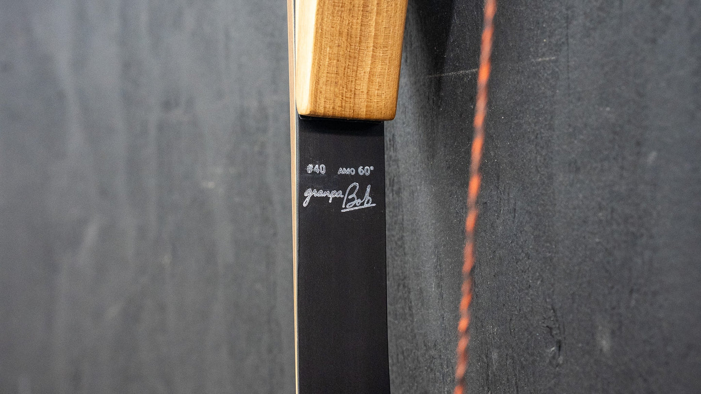 The Bob Garner – USA-Made Takedown Recurve Bow - 4 Week Lead time