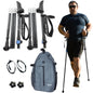 Motivator Super Duty Swift Connect Travel Poles for Balance and Rehab - Heavy Duty Poles with XL Motivator Stability Grips - For Heights 4' to 7' and for Weights up to 300lbs